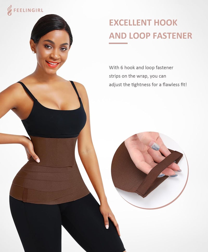 FeelinGirl Waist Trainer for Women Sauna Belt Tummy Wrap Plus Size - Image 3